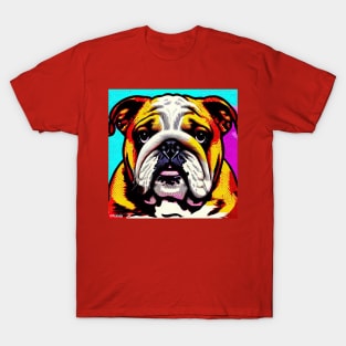 Bulldog Pop Art T-Shirt